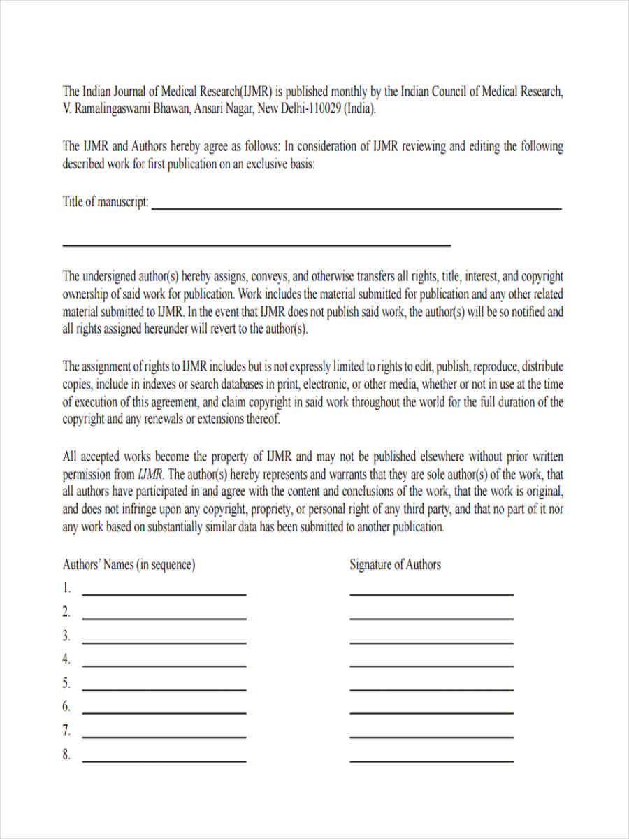 transfer of copyright ownership form