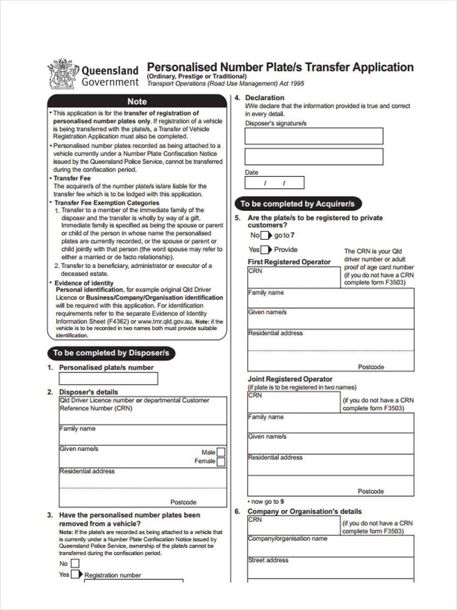 Transfer Of Vehicle Ownership Forms Qld TransferForm transfer-of-vehicle-ownership-forms-qld-transferform